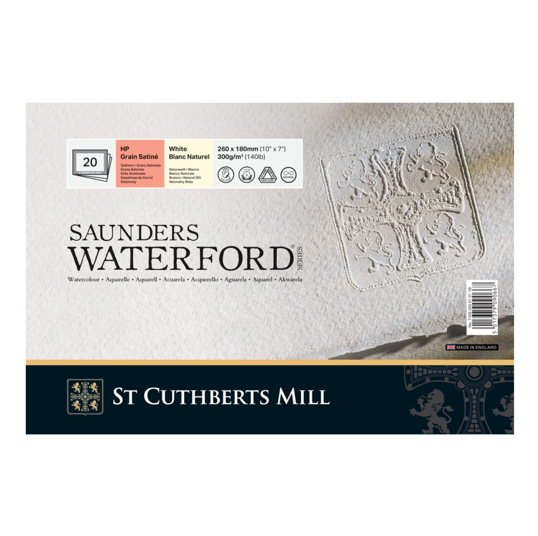 SAUNDERS WATERFORD Block de acuarela 18 x 26 cm 300 g/r, Satinado