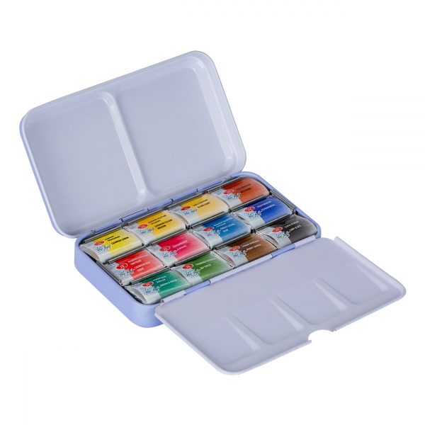 NEVSKAYA PALITRA Set acuarelas White Nights 12 pans, caja de metal