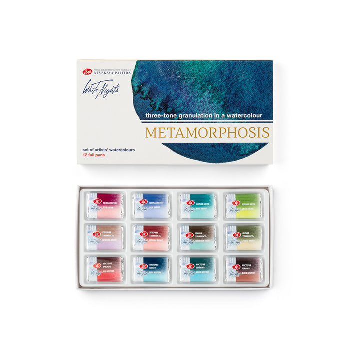 NEVSKAYA PALITRA Set White Nights "Metamorphosis" 12 pans Caja Cartón