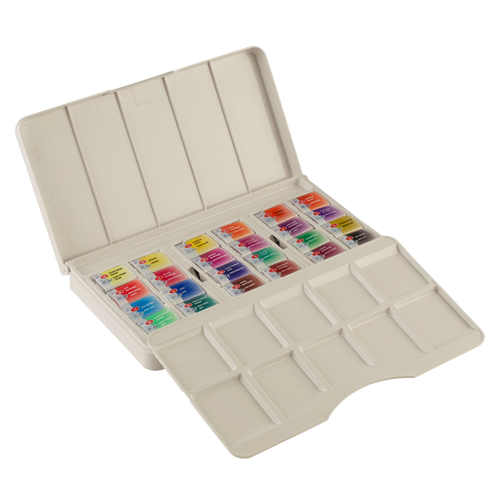 NEVSKAYA PALITRA Set Acuarelas Modern History 24 pans, caja plástica