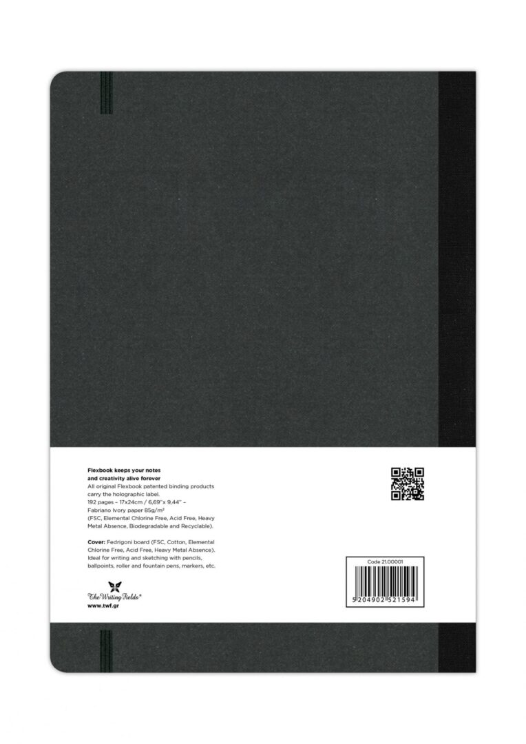 FLEXBOOK Libreta Flexglobal 17 x 24 cm Negra