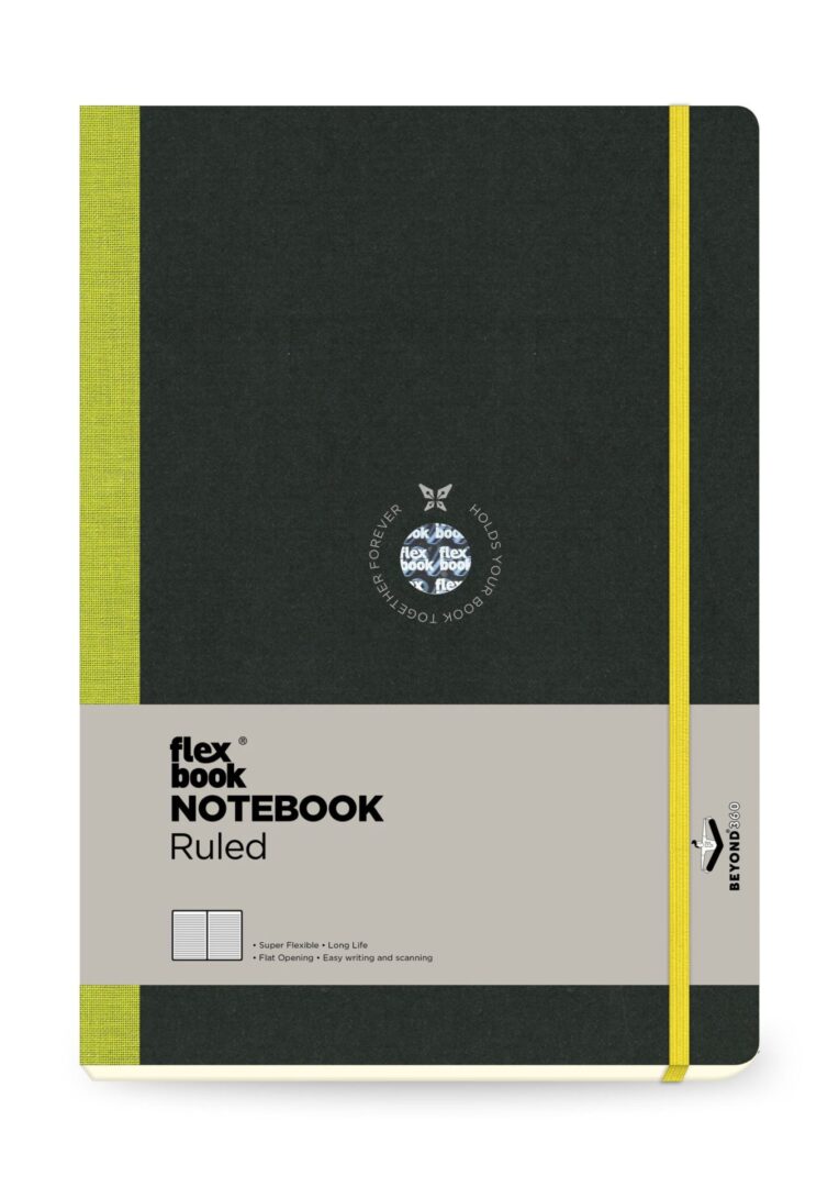 FLEXBOOK Libreta Global negro/verde 17 x 24 cm - línea