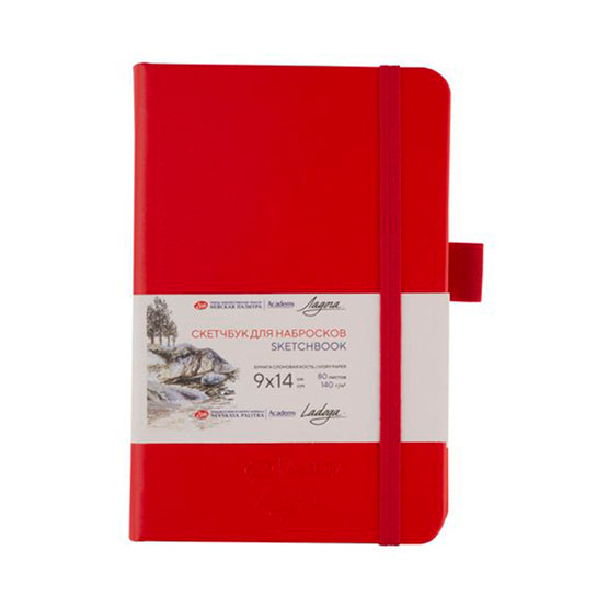 NEVSKAYA PALITRA Libreta Sketchbook roja, 140 gr, 9 x 14 cm