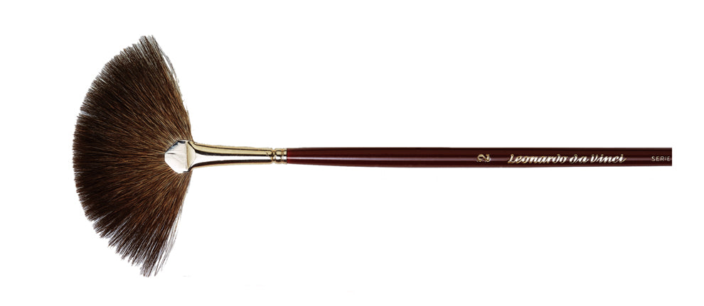 DA VINCI Pincel Abanico Nº 3 para efectos, pelo de ardilla azul