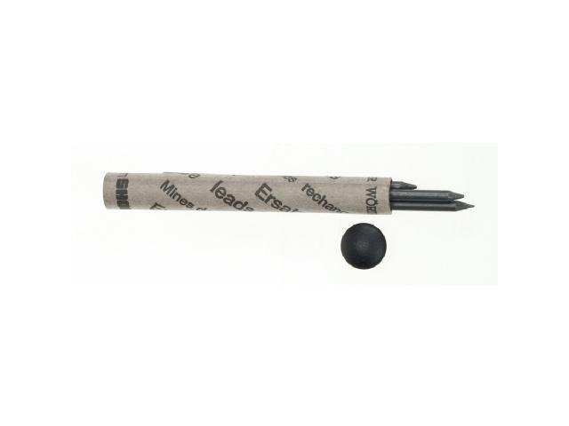 WORTHER Repuestos 4 minas grafito 7B. 3,15mm