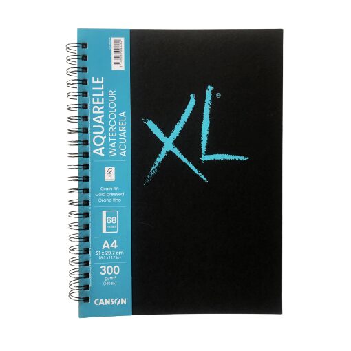 CANSON XL Aquarelle croquera tapa dura A4