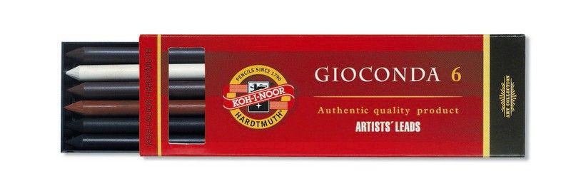 KOH I NOOR Repuesto 6 carboncillos de 5,6 mm para portaminas