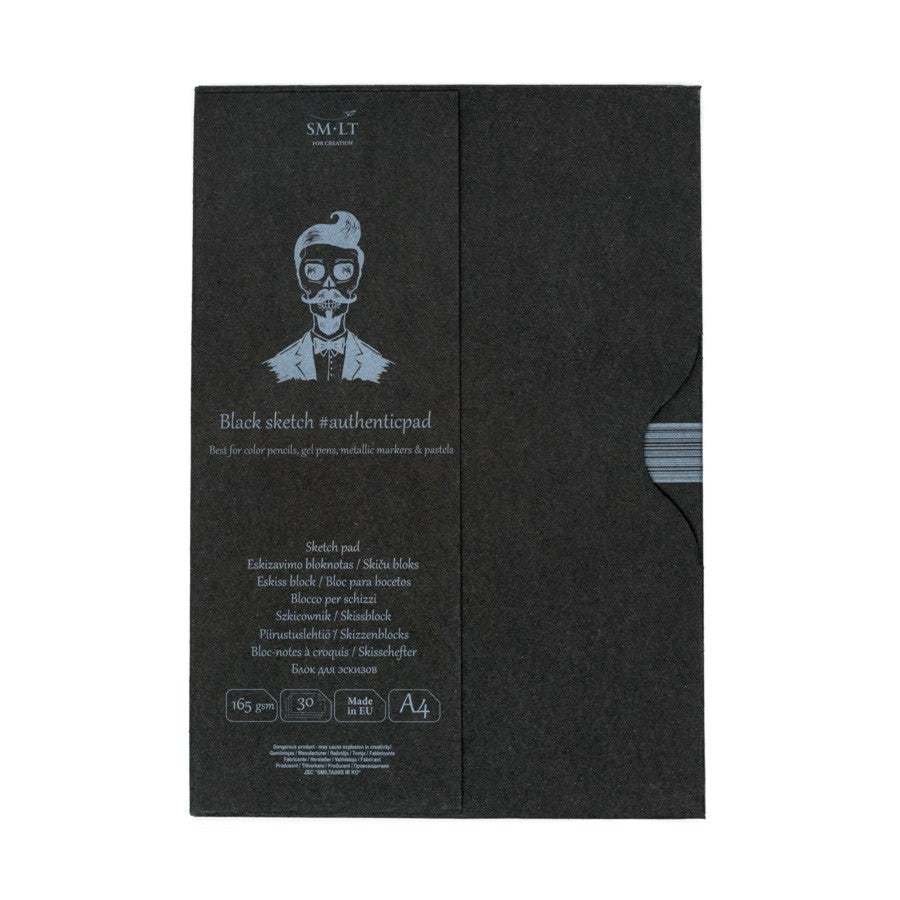 SMLT Block Authentic A4 Black papel negro