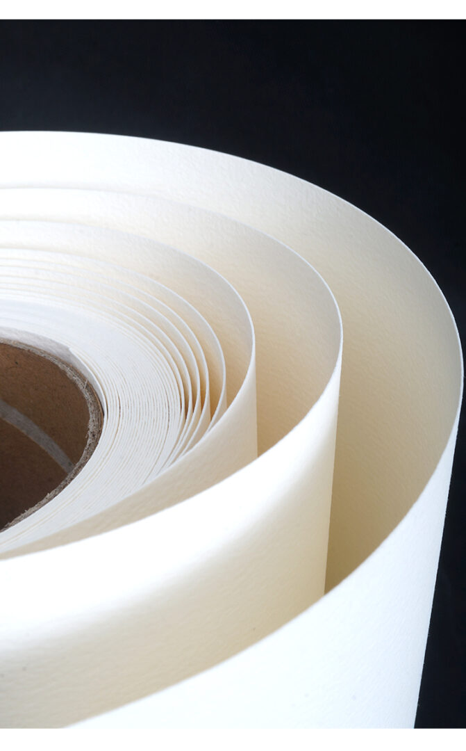 BAOHONG Rollo de papel acuarela 100% algodón, Grano Grueso 300 grs 37cms x10 mts