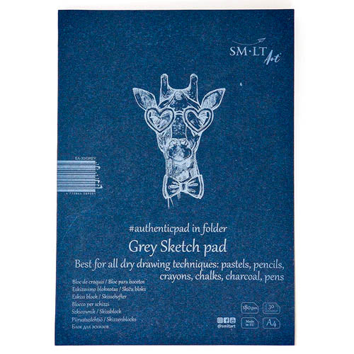 SMLT block authentic A4 papel gris