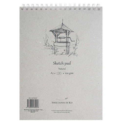 SMLT croquera authentic A5 blanco natural
