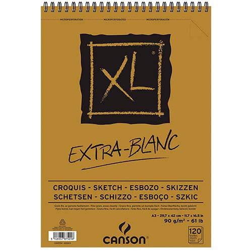 CANSON croquera xl "Extra Blanco" A3