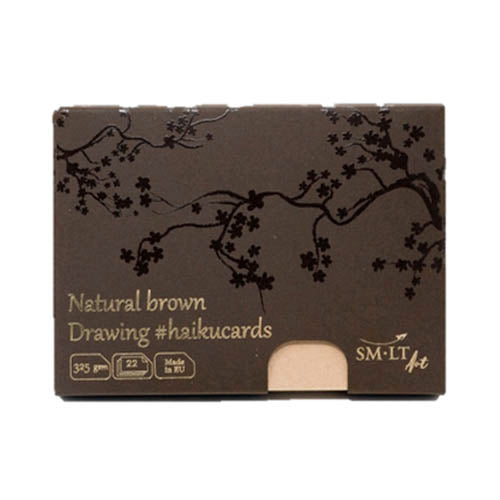 SMLT haikucards A6 papel color gris.