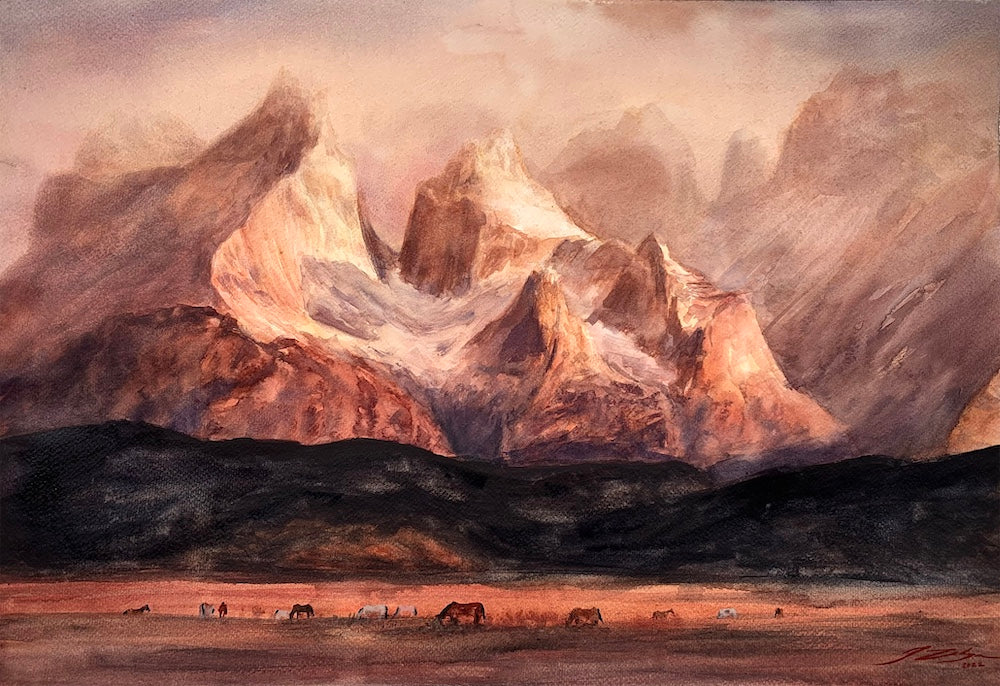 Print Josefa Zelaya, Torres del paine III, 23 x 33 cm