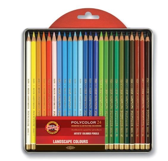 KOH I NOOR Set de 24 lápices Polycolor Linea Paisaje