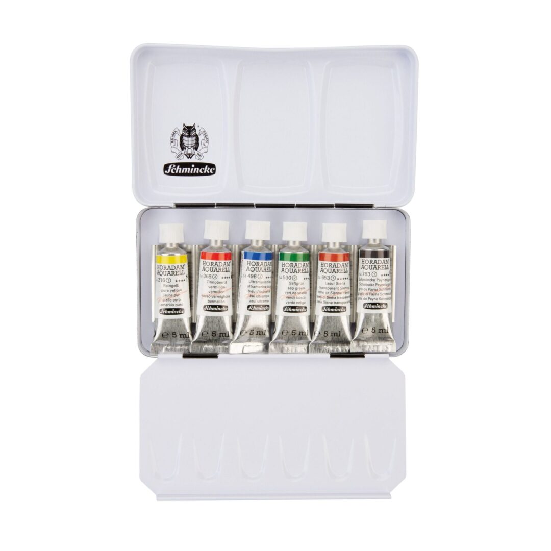 SCHMINCKE Set Acuarelas Horadam Edición Especial, 6 tubos, 5 ml
