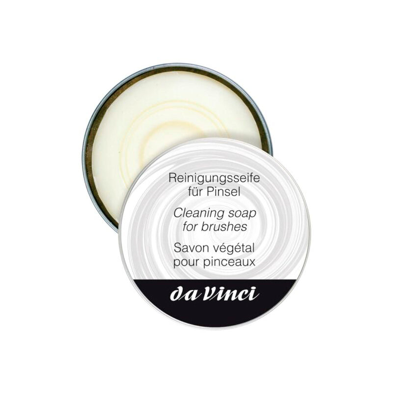 DaVinci Jabón Vegetal para pinceles 85 grs. en caja de metal