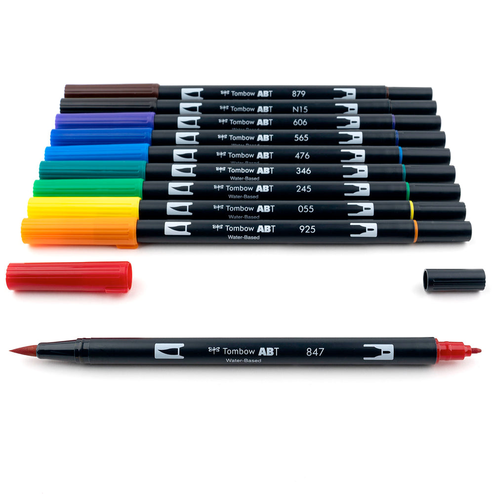 TOMBOW Set 10 marcadores Dual Brush Pen - Primary