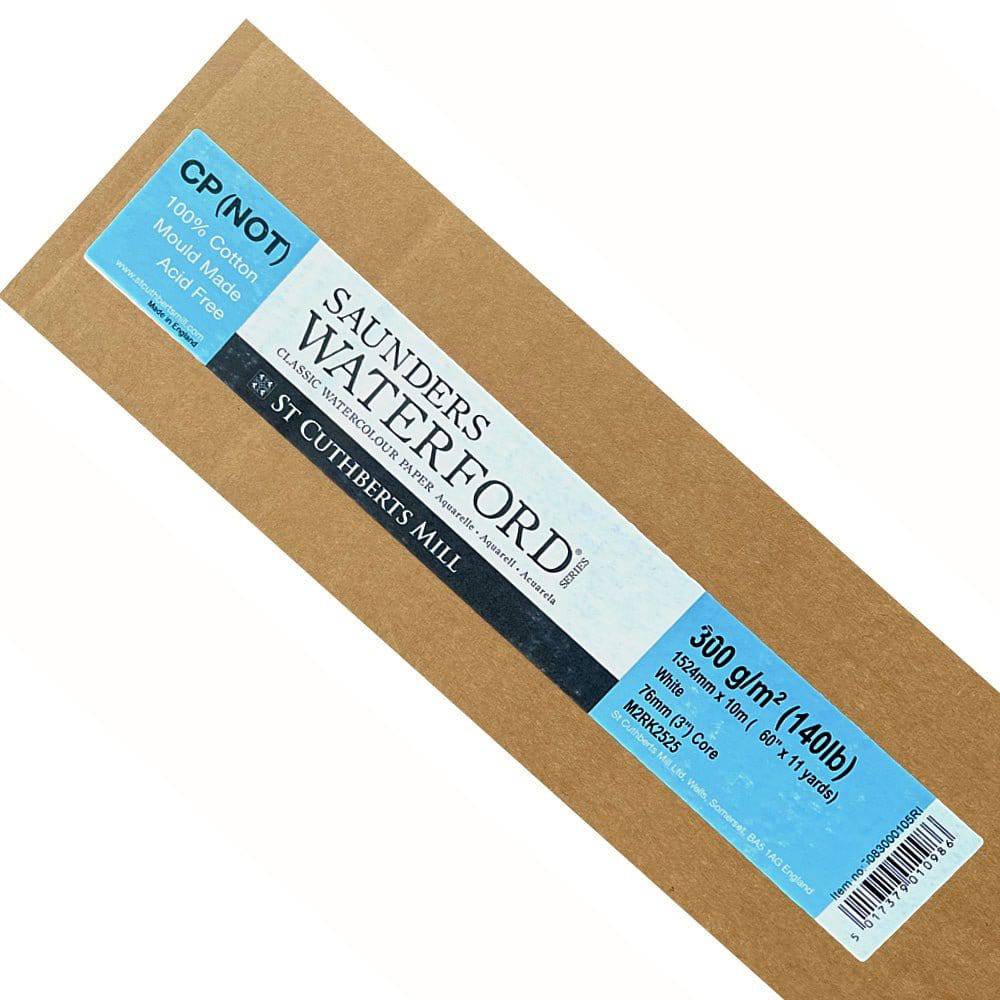 SAUNDERS WATERFORD Rollo papel Cold Press 100% algodón, 152,4 cm x 10 m 300 grs GRANO FINO