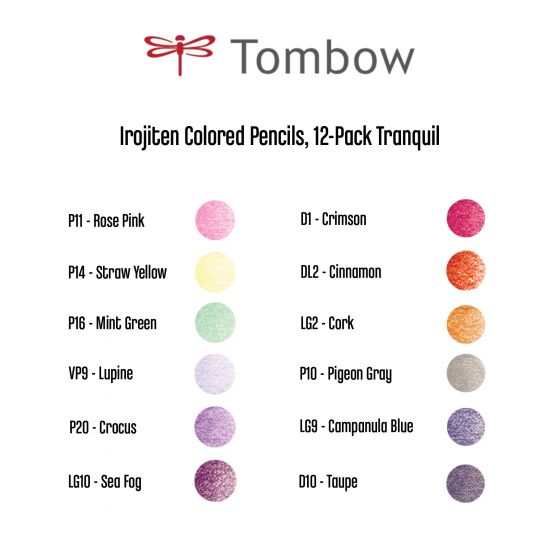 TOMBOW set de lápices IROJITEN tranquil colors