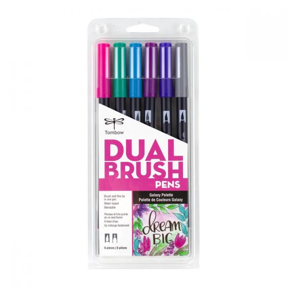 TOMBOW Set 6 marcadores ABT Dual Brush Pen – Galaxy