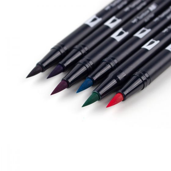 TOMBOW Set 6 marcadores ABT Dual Brush Pen – Galaxy