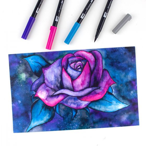 TOMBOW Set 6 marcadores ABT Dual Brush Pen – Galaxy