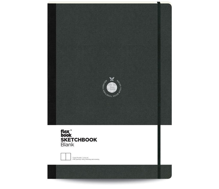 FLEXBOOK Libreta sketchbook 22 x 31 cm lomo negro