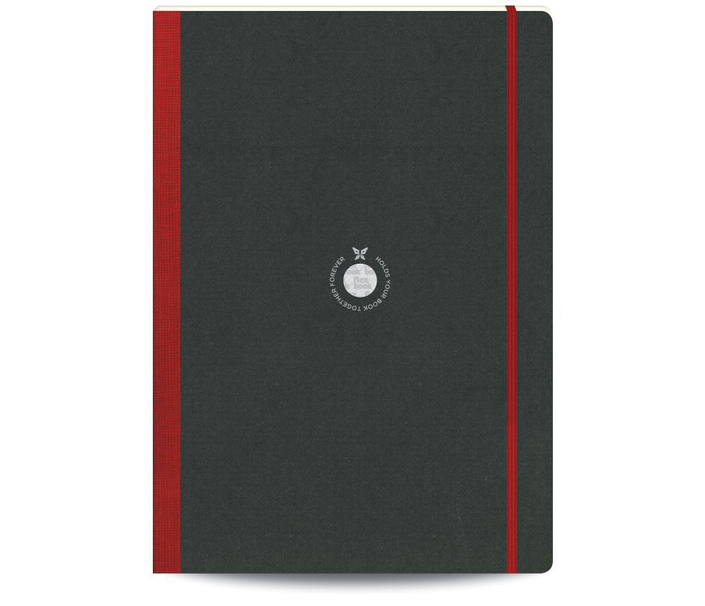 FLEXBOOK Libreta sketchbook 22 x 31 cm lomo rojo