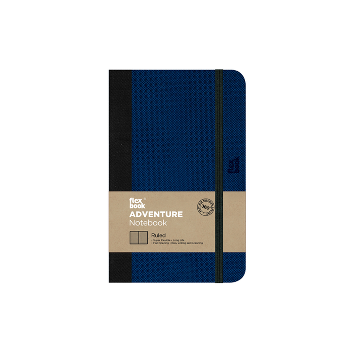 FLEXBOOK Libreta Adventure 9 x 14 Royal Blue,  líneas