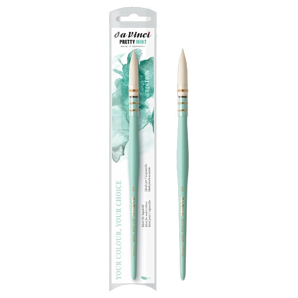 PRE VENTA DA VINCI Pincel MOP Pretty Mint, redondo acuarela