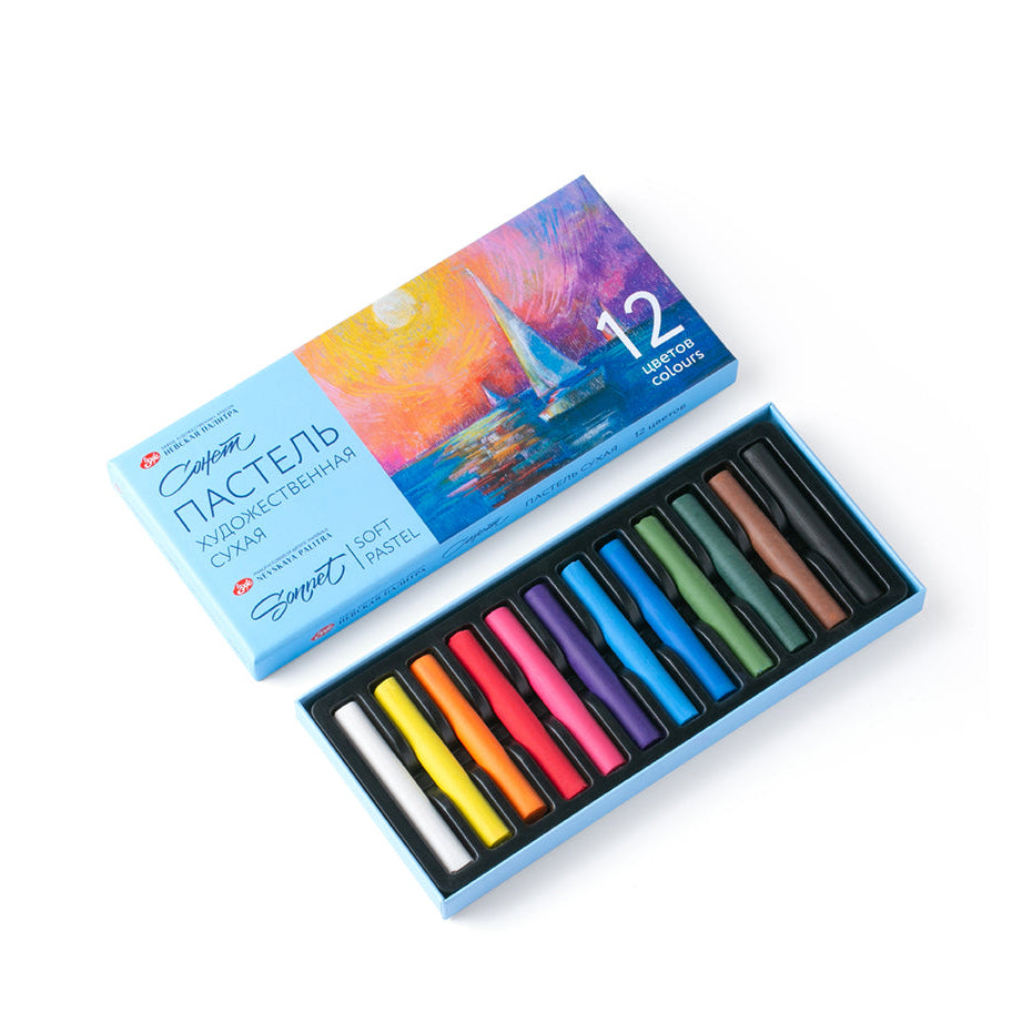 NEVSKAYA PALITRA Set pastel seco Sonnet, 12 colores
