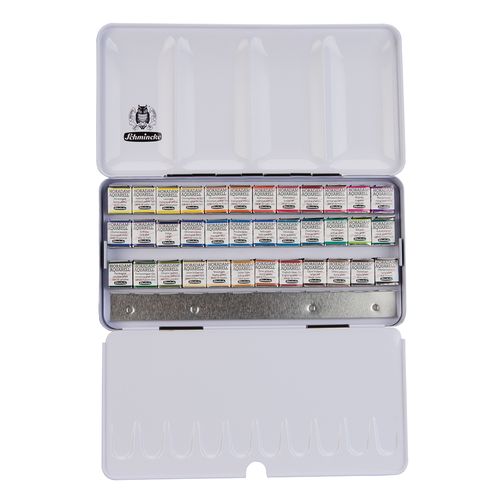 SCHMINCKE Horadam Aquarell Set de acuarelas 36 x 1/2 pan