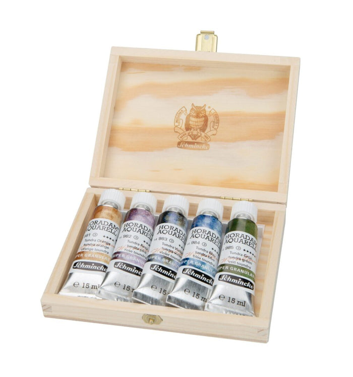 SCHMINCKE Set acuarela Horadam súper granulación Tundra 5 x 15 ml