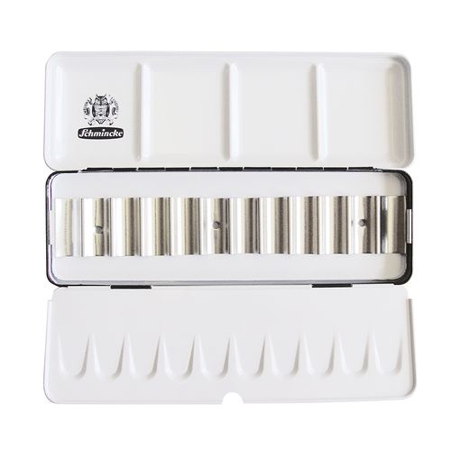 SCHMINCKE Caja metálica vacía para acuarelas 12 tubos 5ml