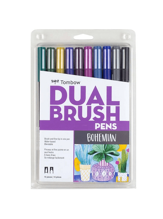 TOMBOW Set 10 marcadores Dual Brush Pen Bohemia