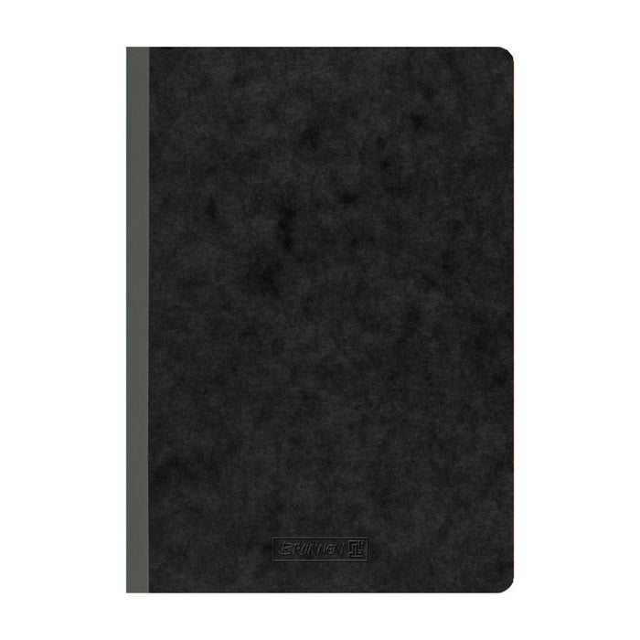 BRUNNEN Libreta Kladde negro A5, cuadros