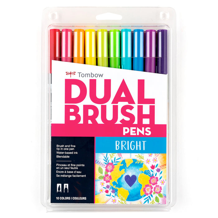TOMBOW set 10 marcadores Dual Brush Pen - Bright