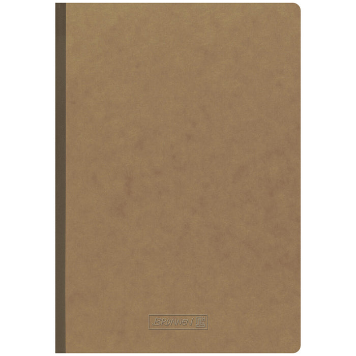 BRUNNEN Libreta Kladde marrón natural A4, líneas 90gr