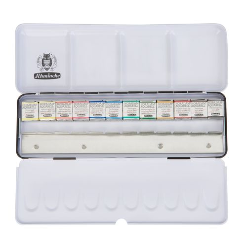 SCHMINCKE Horadam Aquarell Set de acuarelas 12 x 1/2 pan