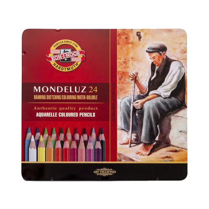 KOH I NOOR set de 24 lápices acuarelables, Mondeluz