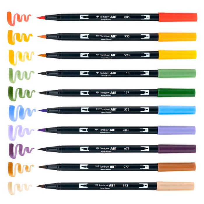 TOMBOW Set 10 marcadores Dual Brush Pen - Secondary